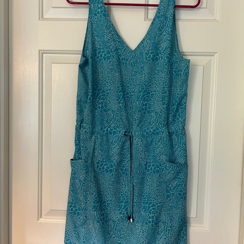 Kyodan Blue Sleeveless V-Neck Sundress